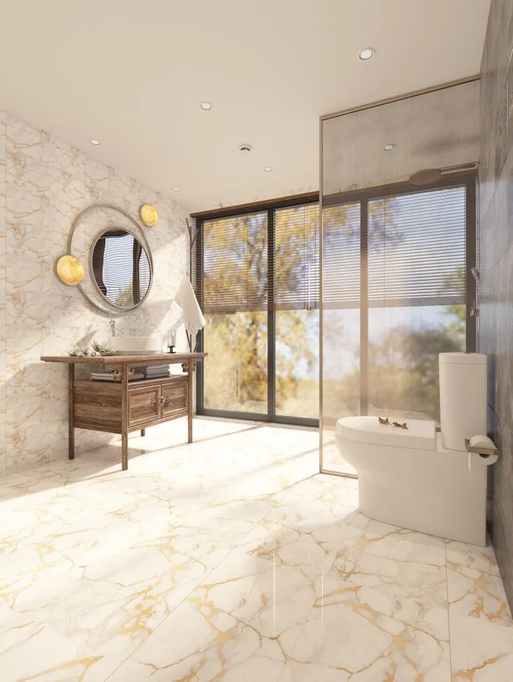 Modern banyo tezgah tasarımı